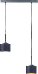 Okrągła lampa wisząca nad stół na srebrnym stelażu - F2-G82