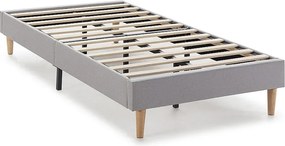 Kolumnowy materac tapicerowany Aura 90x190 cm Szary jasny, Wysokość 30 cm