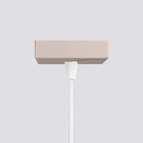Lampa wisząca KARBON 1 taupe ryflowana SOLLUX  LIGHTING
