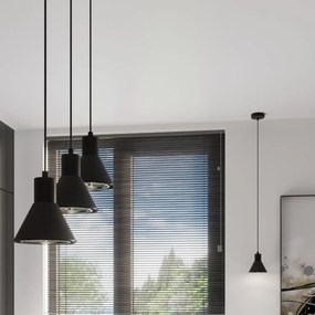 Lampa wisząca TAZILA 3 czarna SOLLUX  LIGHTING