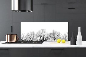 Dekor Szklany do Kuchni Majestatyczne Drzewa v Lesie