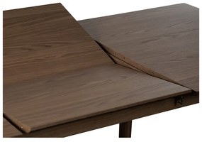 Brązowy rozkładany stół z blatem w dekorze dębu 95x200 cm Bari – Unique Furniture