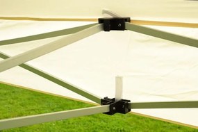 Pawilon ogrodowy Profi rozkładany 3 x 3 m - champagne 2 ściany