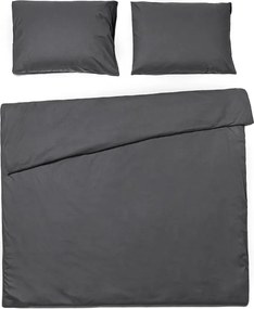 PrzytulneMieszkanie.pl PrzytulneMieszkanie.pl Bawełniana pościel CALMORA ciemnoszara Rozmiar pościeli: 2 szt 70 x 90 cm | 160 x 220 cm