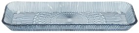 Niebieski szklany półmisek 14x38 cm Kusintha – Bitz
