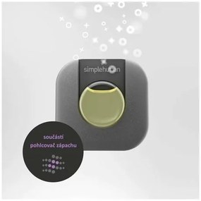 Simplehuman Półokrągły kosz bezdotykowy 45 l,czarny