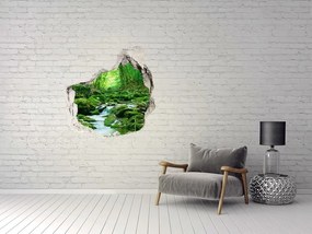 naklejka fototapeta 3D widok Strumień w lesie