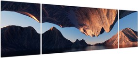 Obraz - Klify 3D (170x50 cm)
