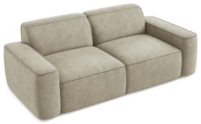 Beżowa sofa z tkaniny szenilowej 204 cm Omao – Makamii