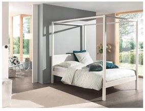 Białe łóżko dziecięce 140x200 cm PINO CANOPY – Vipack