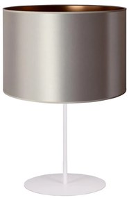 Duolla - Lampa stołowa CANNES 1xE14/15W/230V śr. 20 cm srebrny/miedziany/biały