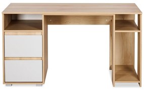 Biurko młodzieżowe DALIA 138cm buk/szare LITTLE SKY