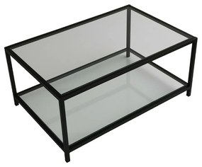 Stolik konferencyjny Astra Black z ciemnym szkłem