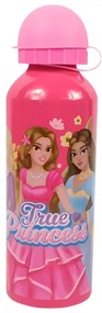 Metalowa butelka dziecięca TRUE PRINCESS 500 ml różowa