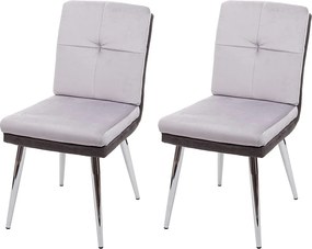 Krzesło do jadalni MCW-G48 (zestaw 2 szt.),  szare
