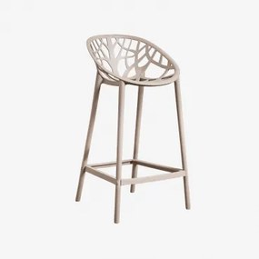 Wysoki Stołek Z Polipropylenu Ores Moka Brown & ↑65 Cm - Sklum