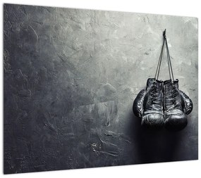 Obraz na szkle rękawic bokserskich (70x50 cm)