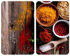 Szklane płyty ochronne SPICE XL na kuchenkę – 2 sztuki, WENKO