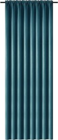 Niebieskozielona zasłona OXFORD 140x250 cm Zawieszanie: Metalowe pierścienie