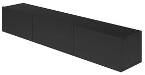 Szafka RTV GABI 160cm czarna wisząca KOCOT MEBLE