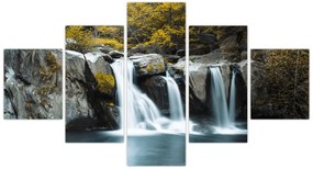 Obraz - Wodospady, Lushan, Chiny (125x70 cm)