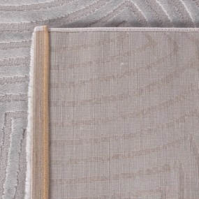 Dywan 3D nowoczesny Sahara Geometria szary 80 cm x 250 cm