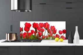 Panel nad blat kuchenny Pastelowy Ogród Na Szkle