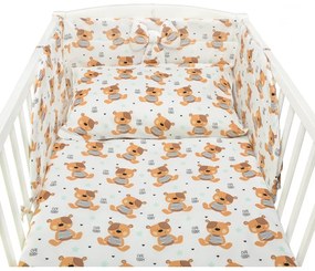 Pościel do łóżeczka niemowlęca dziecięca poszewki 135x100 - miś teddy