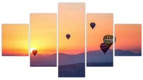 Obraz balonów na ogrzane powietrze (125x70 cm)