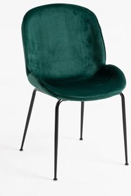 Krzeso Bille z czarnego aksamitu