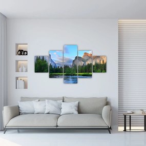 Obraz dzikiego górskiego krajobrazu (125x70 cm)