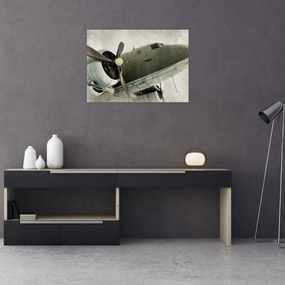 Obraz - Stary samolot śmigłowy (70x50 cm)