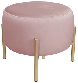 Pufa OLA LOFT ławka podnóżek metal złota MG58