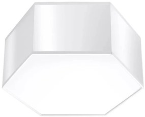 Biały plafon geometryczny 13,5 cm - S748-Almos