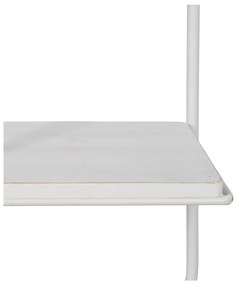 Biała wielopoziomowa metalowa półka 51 cm – Ixia
