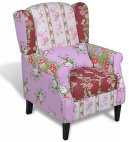 Patchworkowy fotel uszak H4-W61