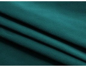 Turkusowa aksamitna rozkładana/ze schowkiem sofa 225 cm Hula – Makamii