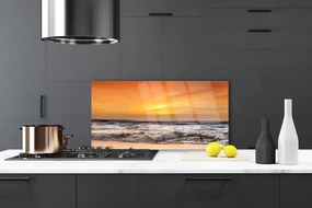 Panel Szklany Słoneczne Refleksy na Falach