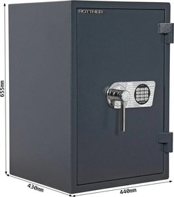 Sejf meblowy ognioodporny ATLAS 65 EL, 655 x 440 x 430 mm, elektroniczny