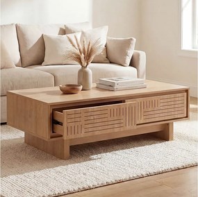 Stolik kawowy MCW-O33,  jesion naturalny