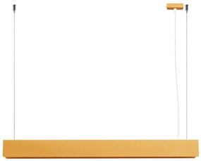 Złota lampa wisząca metalowa belka T6-E75