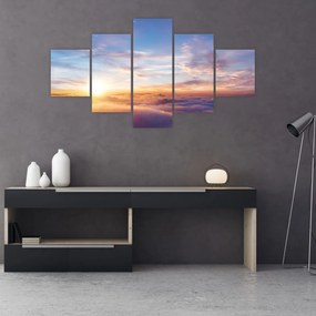 Obraz - Zachód słońca ponad chmurami (125x70 cm)