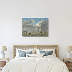 Obraz na szkle - Eugène Boudin, Le Havre, reprodukcje (70x50 cm)