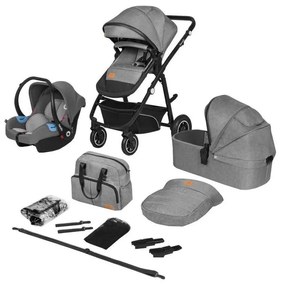 Lionelo - Wielofunkcyjny wózek 3 w 1 BIANKA Grey Stone