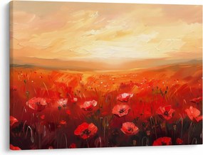 Obraz - Pole maków (70x50 cm)