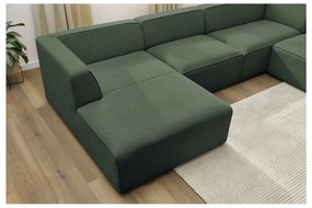 Zielony narożnik modułowy (prawostronny/w kształcie litery U) Megeve – Bobochic Paris