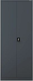 Szafa biurowa metalowa wysoka na dokumenty antracytowa, 900x2200x400 mm: JAN H2200