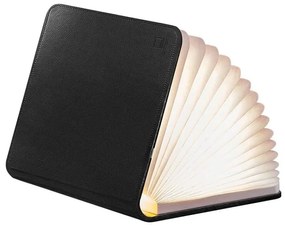 Czarna lampa stołowa LED z tekstylnym kloszem (wysokość 2,5 cm) Booklight – Gingko