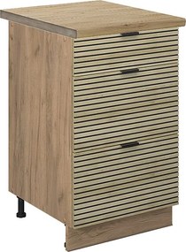 Szafka dolna do kuchni panel dębowy 50x60x82 fame-line