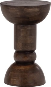 Okrągły stolik z litego drewna mango ø 46 cm Emel – WOOOD